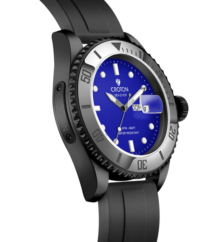 Sea Diver Black/Blue/Black | Blue Dial