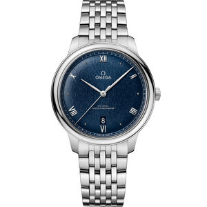 De Ville Prestige Co-Axial Navy Dial White Dial