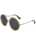 Fashion Ruthenium Frame, Blue Lens |  Dial
