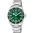 Yorkville Gevril Men's Yorkville Green Dial Sellita SW200 Swiss Automatic Unidirectional Rotating Bezel Date Luminous Watch | Green Dial