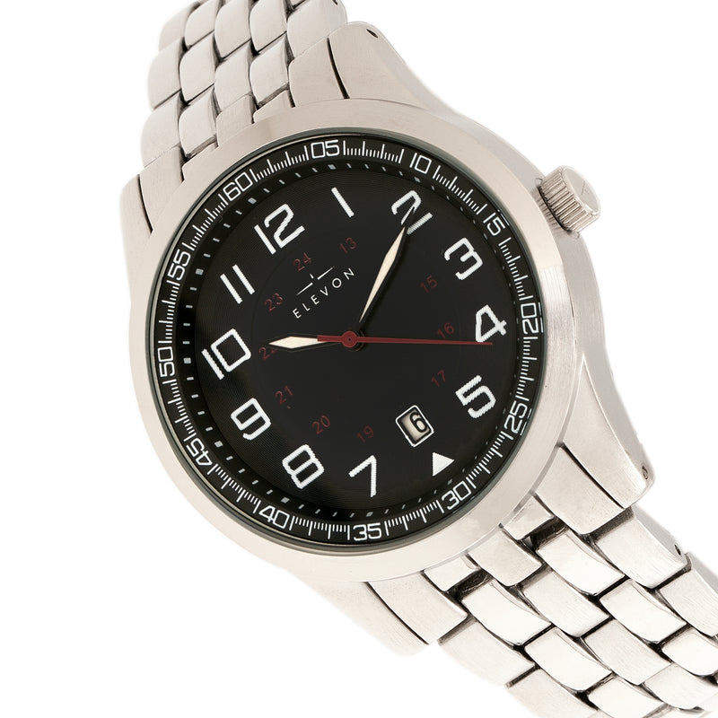 Garrison w/Date Silver/Black | Black Dial