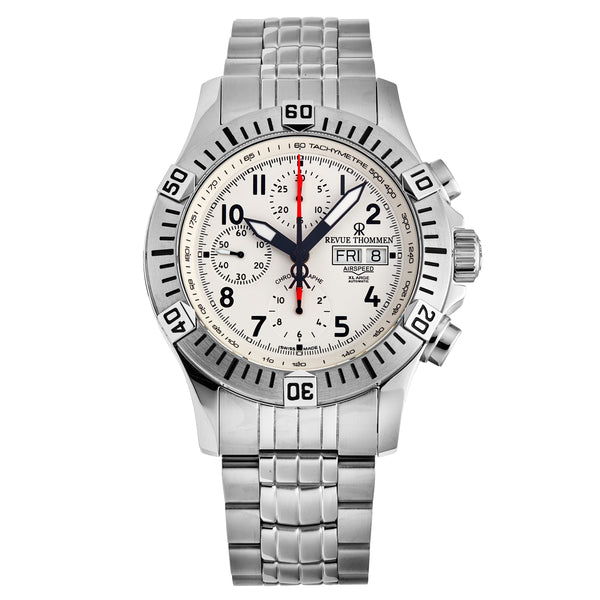 Air speed 16071.6122 / Silvery white | White Dial