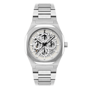 Discovery Drake Triple Calendar Skeleton Automatic White / Stainless Steel | White Dial