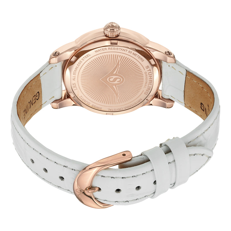 Symphony-651.03 White Leather | Salmon Dial