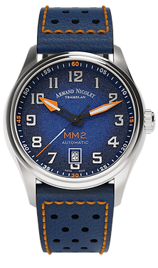 MM2-41 Blue/ Leather | Blue Dial
