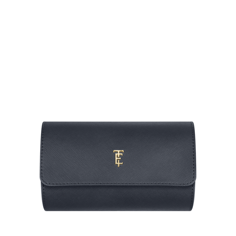 Longitude 2-slot Watch Roll Blue / Leather