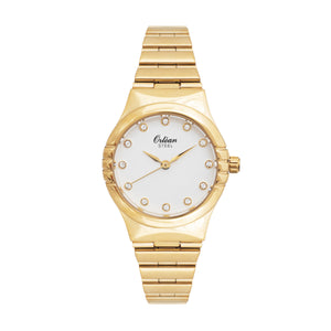 Charlotte - 29mm Steel Gold White Dial