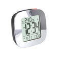 Compact Alarm Clock with Temperature and Date Clock, LCD, Alarm, Mini, Silver (25/50)