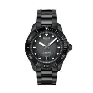 Seastar 1000 Powermatic 80 Gray-Black Gradient Dial / Black PVD Steel Bracelet Gray-Black Gradient Dial