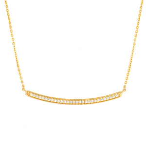 Sophia Bar Necklace 18k Yellow Gold