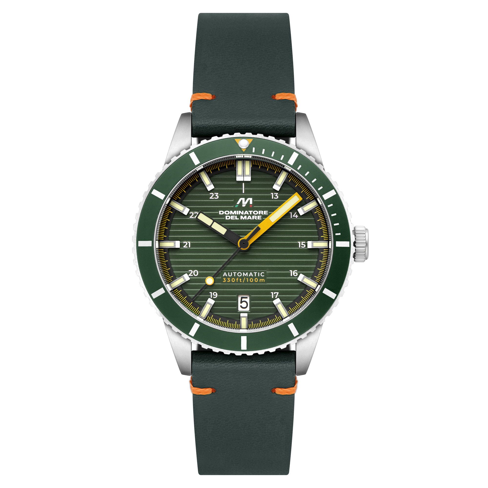SCILLA AUTOMATIC GREEN / Leather | Green Dial