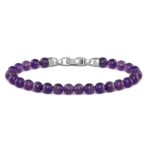 Birthstone Bracelet, 6MM - March - Small Small