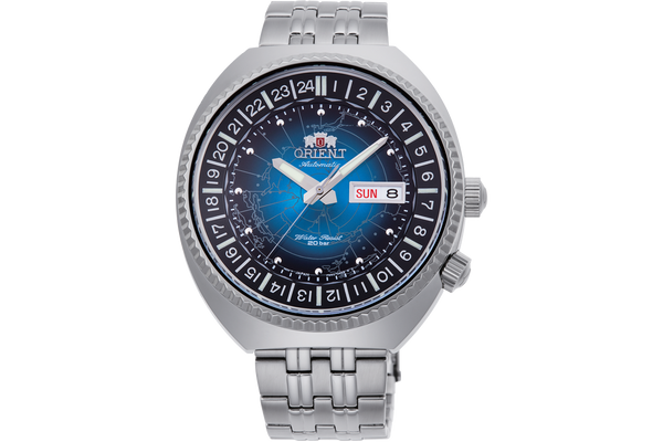 WORLD MAP Mechanical Revival ("World Map") | Blue Dial
