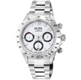 New Amsterdam Swiss made Automatic Chrono, ETA 7753, White Dial, Stainless steel | White Dial