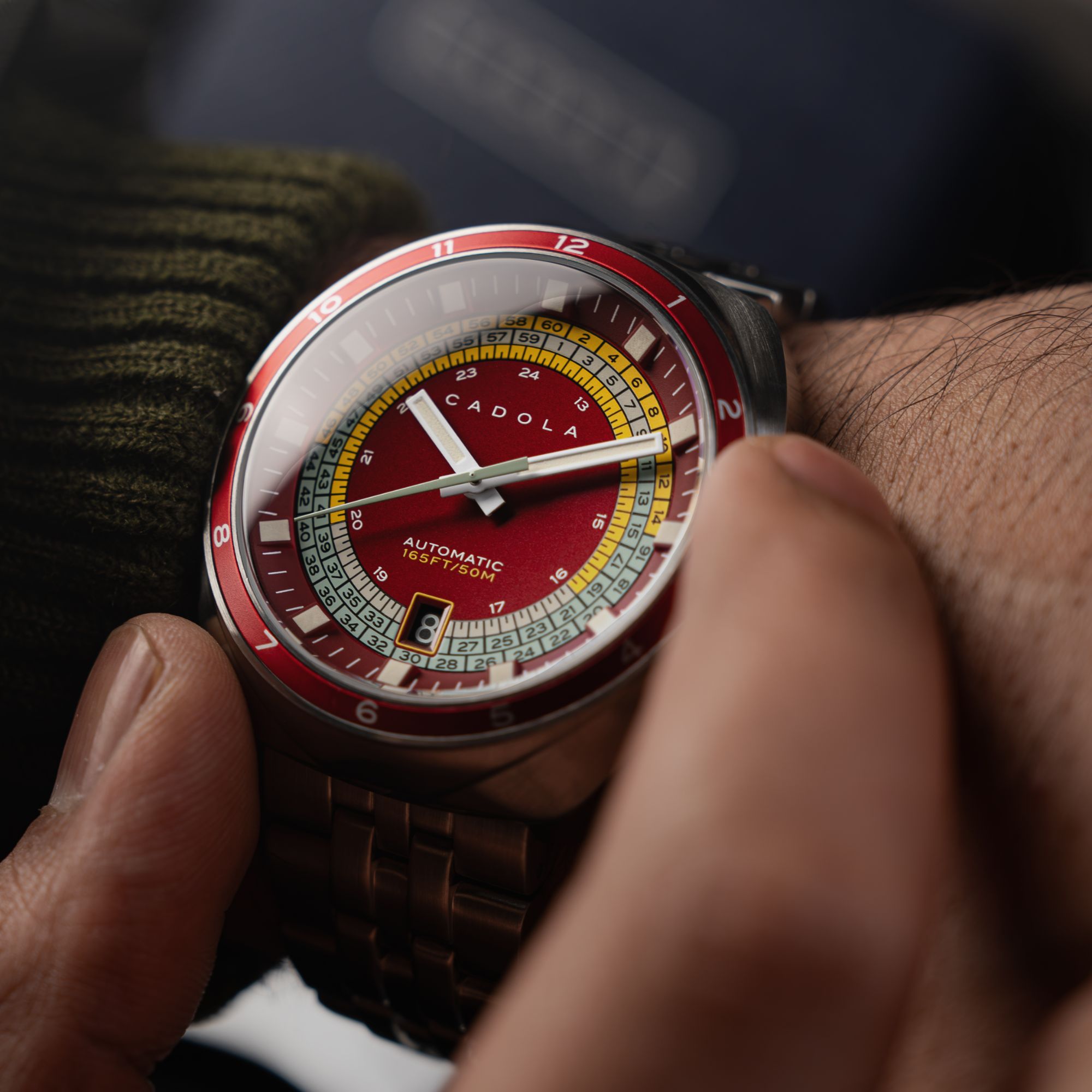 Cadola Giulia Suprema Automatic SII NH35 Movement Red Dial CD-1044