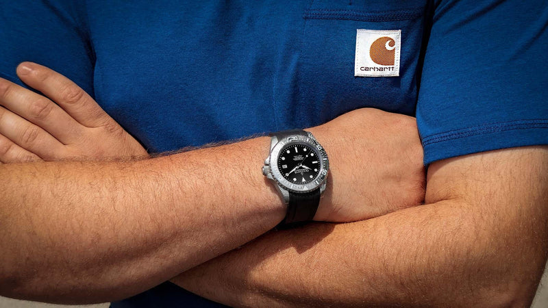 Damascus Swiss Automatic SW200 Deep Marine Explorer II Damascus/Black Dial | Black Dial