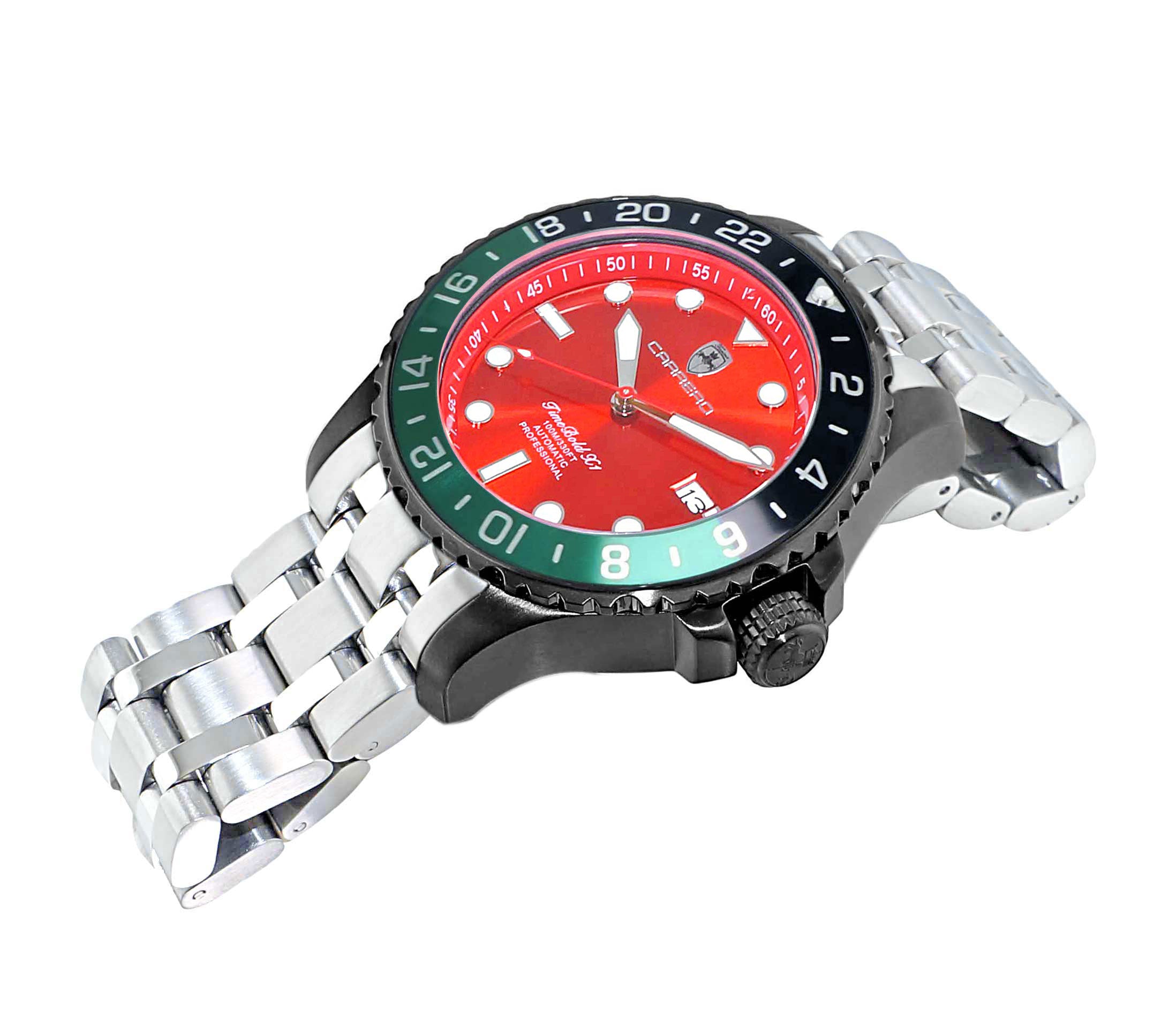 レッドトップ TIME BOLD- X3 RED /GREEN-BLACK Red Dial – Watch Gang