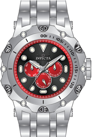 Reserve 51mm / Black and Red / Silver | Black and Red Dial