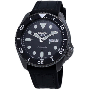 5 Sports SYX Black Dial / Black Leather Strap Black Dial