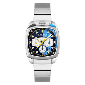 Taurus Chronograph Black & Blue / Stainless Steel | Blue Dial