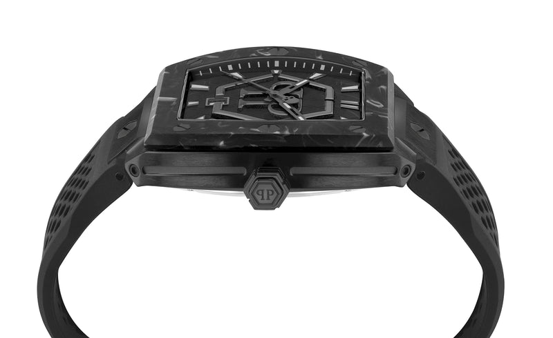THE HEXAGON PHANTOM 44MM Black / Silicone Black Dial