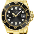 Barracuda IPYG Case, Black Sunray Dial, Ceramic Bezel, 316L IPYG Stainless Steel Bracelet | Blue Dial