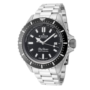 SkyDiver 44mm / Black / Silver | Black Dial