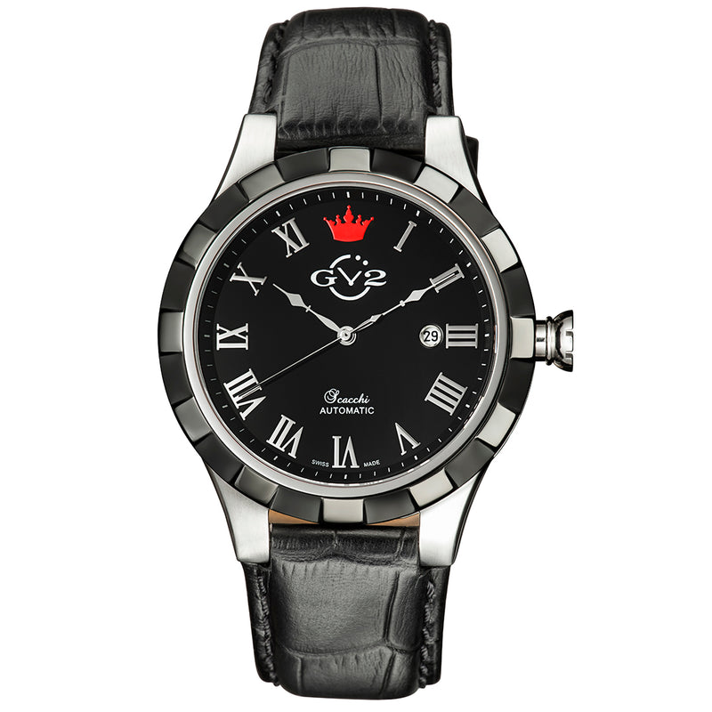 Scacchi GV2 Scacchi Men's Black Dial Swiss Automatic Watch | Black Dial