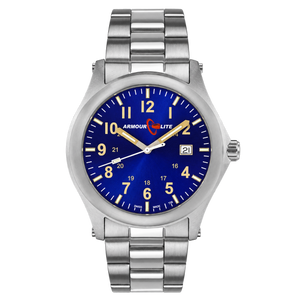 Field Series (Tritium & Armourglass) AL103 Steel Case / Metallic Blue Dial