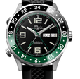 Roadmaster Marine GMT Black/Green | Black Dial