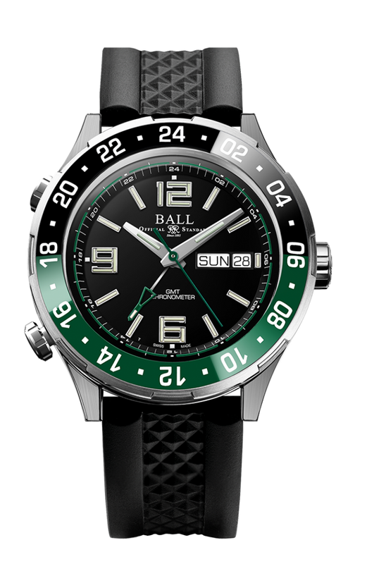 Roadmaster Marine GMT Black/Green | Black Dial