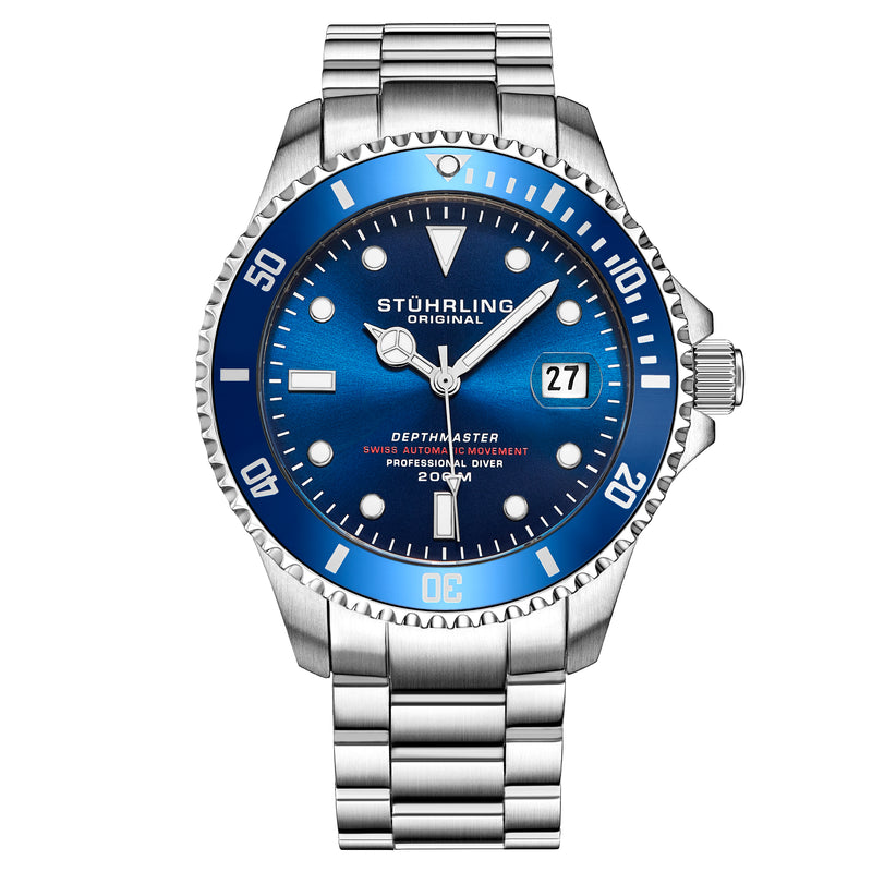 Aquadiver Silver/Blue Stainless Steel | Blue Dial