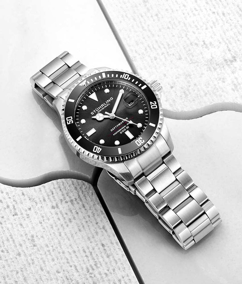 Depthmaster Black Dial/ Silver Stainless Steel Black | Black Dial