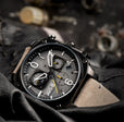 Hawker Hunter Retrograde Chronograph Gray / Leather | Gray Dial