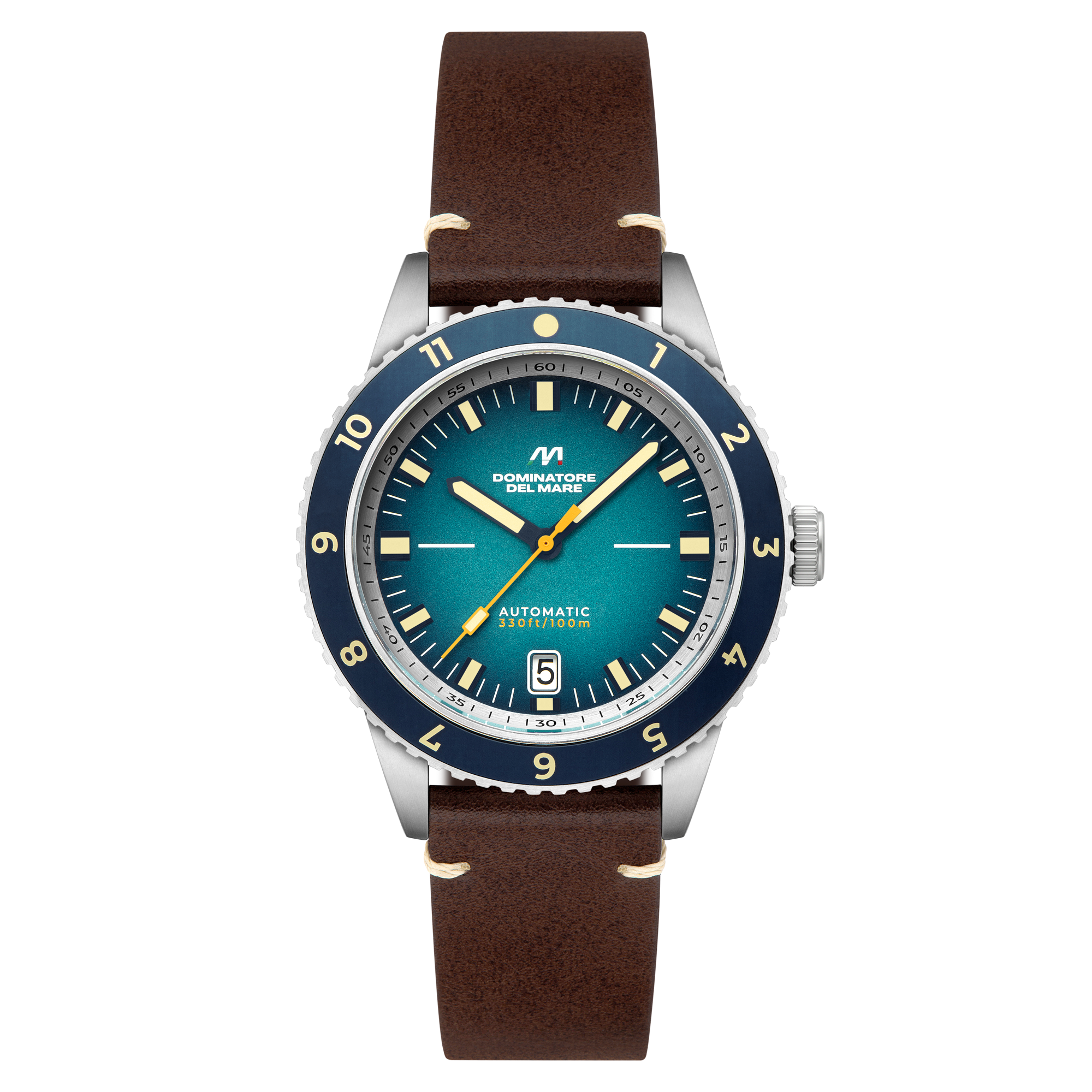 Tropea Automatic Blue / Brown Leather | Blue Dial
