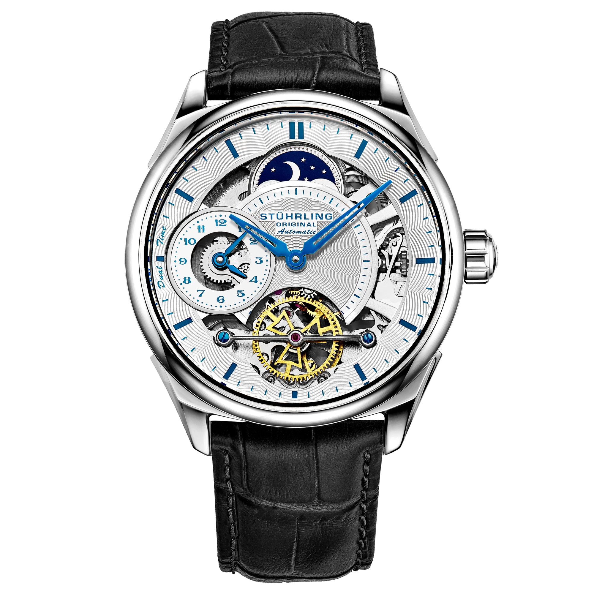 Legacy Automatic 943A Watch Black/Leather | Silver Dial