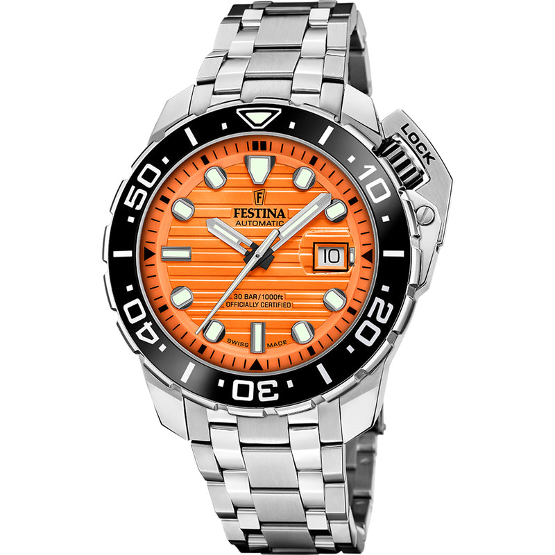 Odyssey Diver Orange / Stainless Steel | Orange Dial