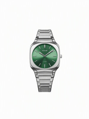 Square Green dial / Silver Stainless Steel Bracelet Green Dial