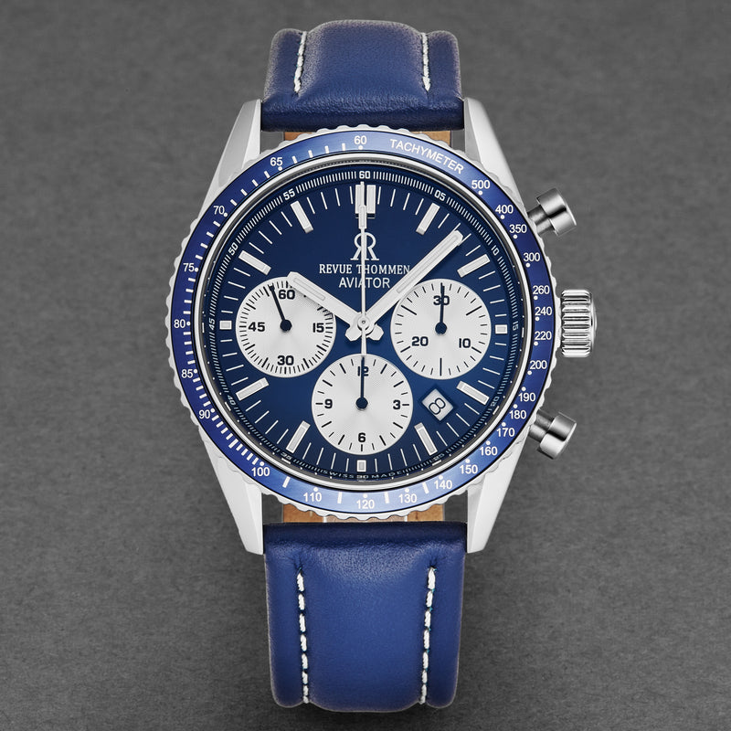 Aviator 17000.6535 / Blue | Blue Dial