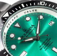TITANIUM Swiss Automatic SW200 Deep Marine Explorer II Titanium/Black/AquaBurst | Teal Dial