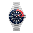 Dumas Blue Dial / Red / Stainless Steel | Blue Dial