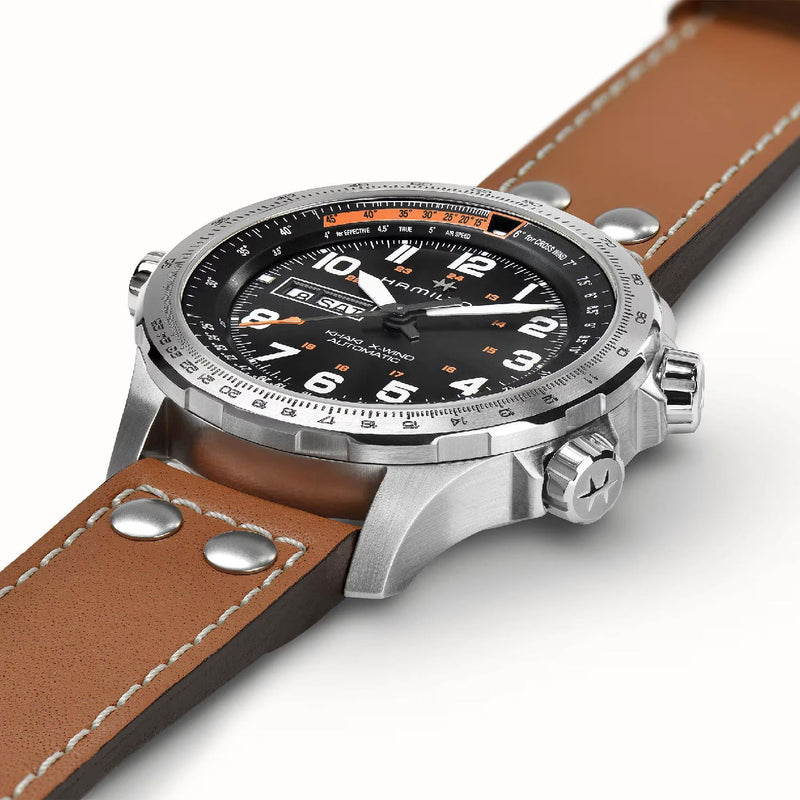 Khaki Aviation Black / Leather | Black Dial