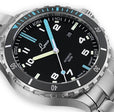 Squad Watch Atlantik 42mm Metal Bracelet | Black Dial