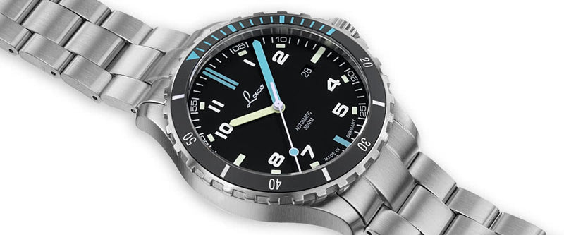 Squad Watch Atlantik 42mm Metal Bracelet | Black Dial