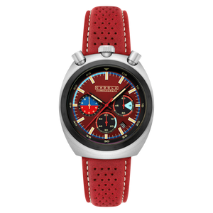 Testa Di Toro Chronograph Red / Leather | Red Dial