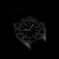 NAV, DATE, AUTO, SAPH, NGM, COL: SS/BKPS DS NYLON 11" AUTO SSNAV With Date on DEFSTAN | Black Dial