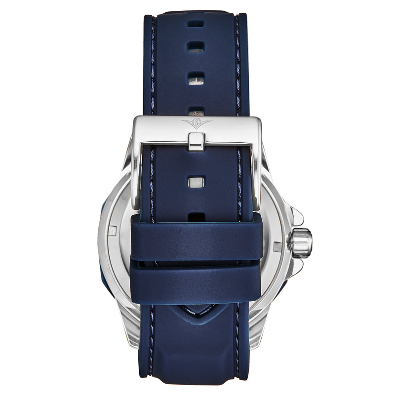 Legacy 4018 Blue/Leather | Silver Dial