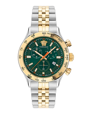 Hellenyium Chrono Two Tone Green Dial