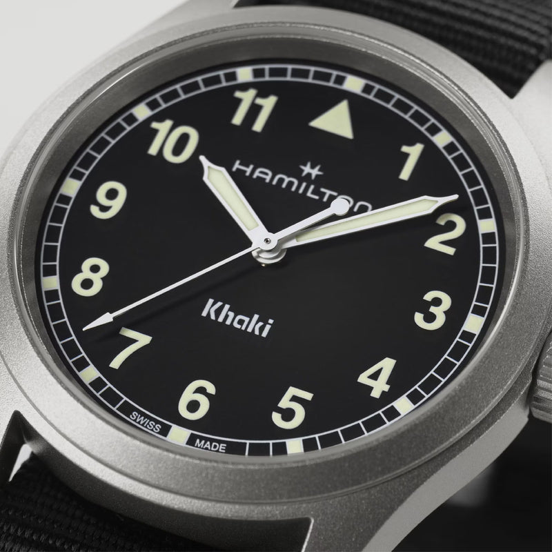 Khaki Field Black / Textile | Black Dial