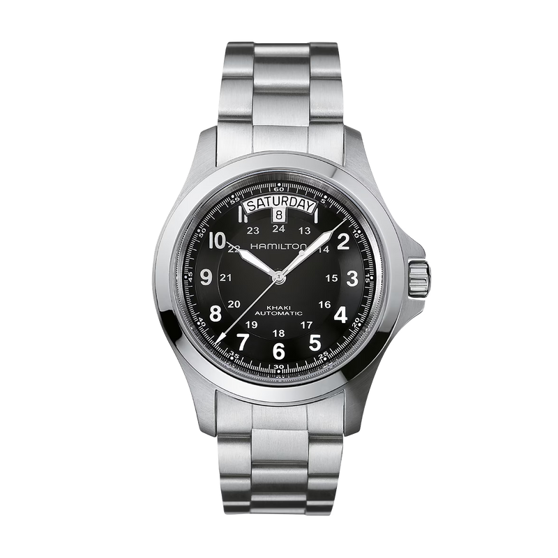 KHAKI FIELD Black / Stainless Steel Black Dial